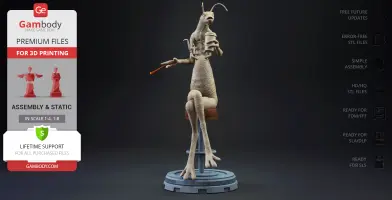 MIB Worms Armed & Relaxed 3D Printer Files | Assembly