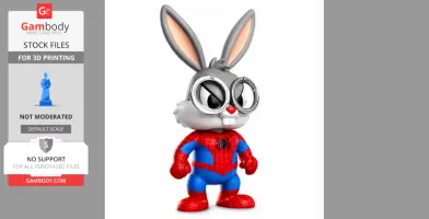 Bugs Bunny Spider-Man Ring - Mashup Figure STL