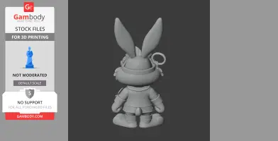 Bugs Bunny Steampunk Ring - Mashup Figure STL