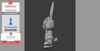 Bugs Bunny Steampunk Ring - Mashup Figure STL