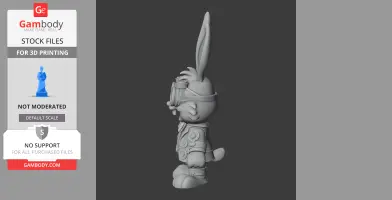 Bugs Bunny Steampunk Ring - Mashup Figure STL