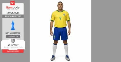 Ronaldo Nazario - Football Figure STL
