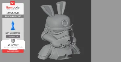 Bugs Bunny Stormtrooper Ring - Mashup Figure STL
