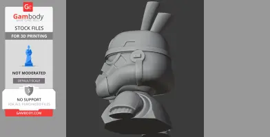 Bugs Bunny Stormtrooper Ring - Mashup Figure STL