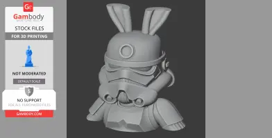 Bugs Bunny Stormtrooper Ring - Mashup Figure STL