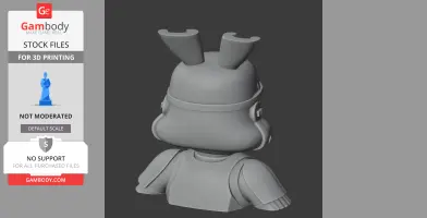 Bugs Bunny Stormtrooper Ring - Mashup Figure STL