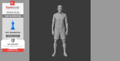 Steven Gerrard - Football Figure STL