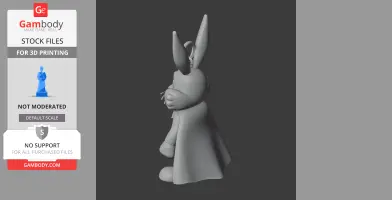 Bugs Bunny Superman Ring - Mashup Figure STL