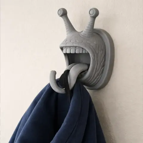 Snail HEAD WALL HANGER COAT AND KEY - Animal Wall Hook STL