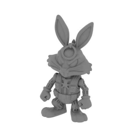 Bugs Bunny Terminator Ring Figure.stl