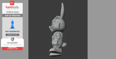 Bugs Bunny Terminator Ring - Mashup Figure STL