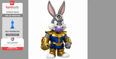 Bugs Bunny Thanos Ring - Mashup Figure STL