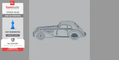 Alfa Romeo 8C 2900 - Scale Vehicle STL