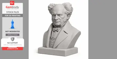 Arthur Schopenhauer Bust - Historical Warrior STL