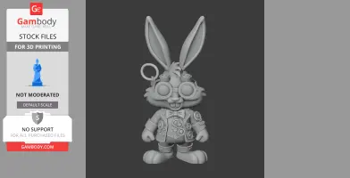 Bugs Bunny Steampunk Ring Figure - Mashup Figure STL