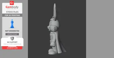 Bugs Bunny Superman Ring Figure - Mashup Figure STL