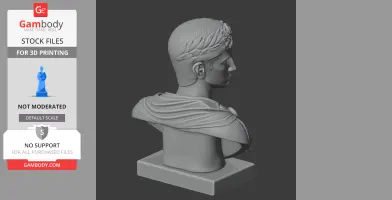 Augustus Bust - Historical Warrior STL