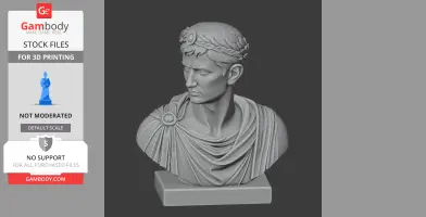 Augustus Bust - Historical Warrior STL