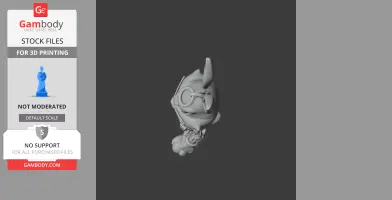 Bugs Bunny Terminator Ring Figure - Mashup Figure STL