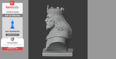 Boleslaw the Brave Bust - Historical Warrior STL