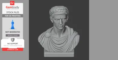 Caligula Bust - Historical Warrior STL