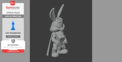 Bugs Bunny Thor Ring Figure - Mashup Figure STL