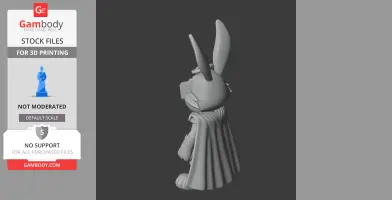 Bugs Bunny Thor Ring Figure - Mashup Figure STL