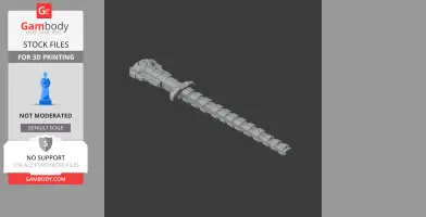 Electric Baton Alpha cyberpunk 2077 - Cosplay Prop STL