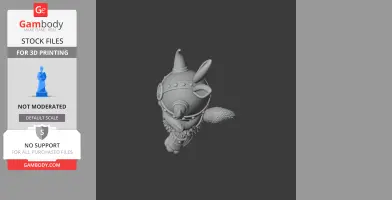 Bugs Bunny Viking Ring Figure - Mashup Figure STL