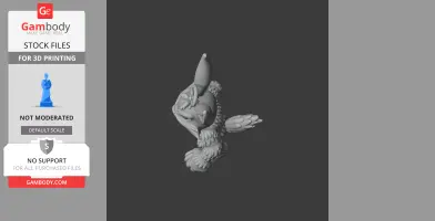 Bugs Bunny Werewolf Ring Figure - Mashup Figure STL