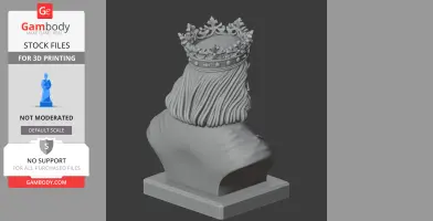 Casimir the Great Bust - Historical Warrior STL