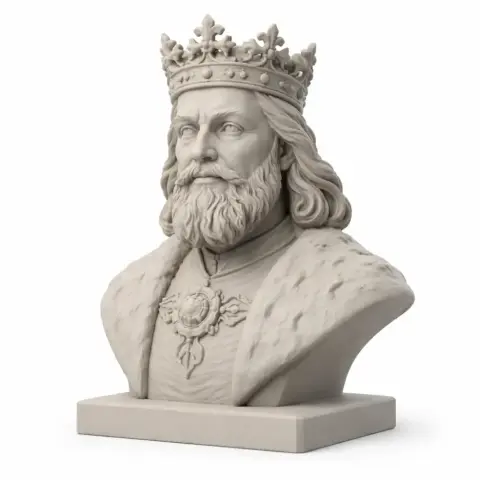 Casimir the Great Bust - Historical Warrior STL