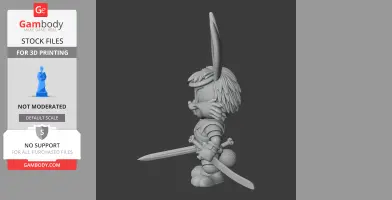 Bugs Bunny Witcher Ring Figure - Mashup Figure STL