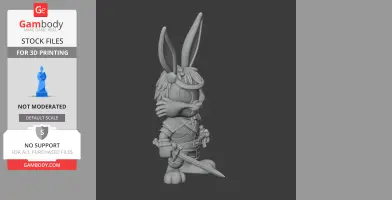Bugs Bunny Witcher Ring Figure - Mashup Figure STL