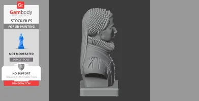 Catherine de Medici Bust - Historical Warrior STL