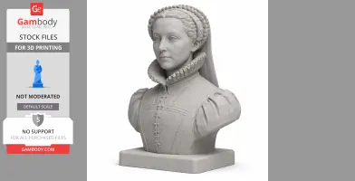 Catherine de Medici Bust - Historical Warrior STL