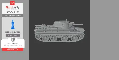 BT-7 tank - Tank Model STL
