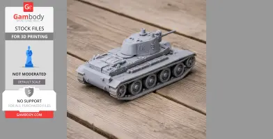 BT-7 tank - Tank Model STL