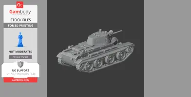 BT-7 tank - Tank Model STL