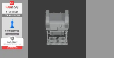 Calliope Sherman tank - Tank Model STL