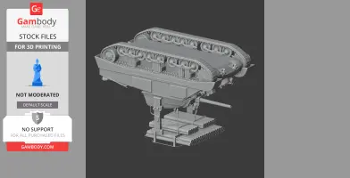 Calliope Sherman tank - Tank Model STL
