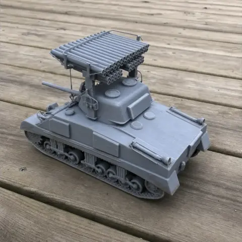 Calliope Sherman tank - Tank Model STL