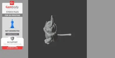Bugs Bunny Zeus Ring Figure - Mashup Figure STL