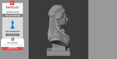 Catherine the Great Bust - Historical Warrior STL