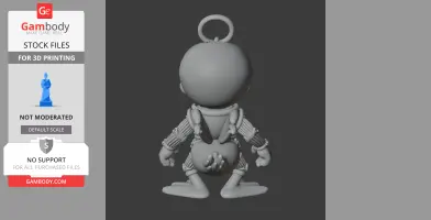 Donald Duck Alien Xenomorph Ring Figure - Mashup Figure STL