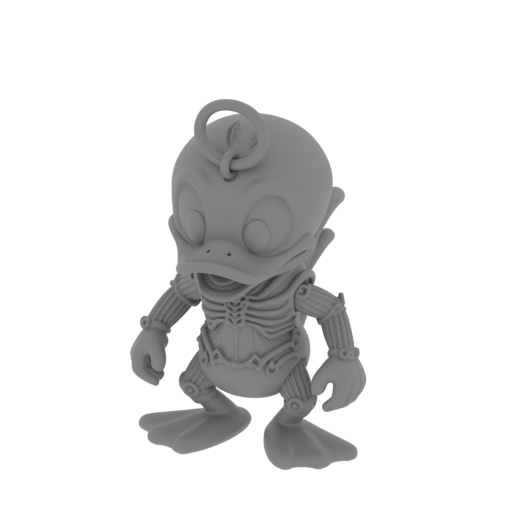 Donald Duck Alien Xenomorph Ring Figure.stl