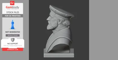 Charles V Bust - Historical Warrior STL