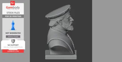 Charles V Bust - Historical Warrior STL