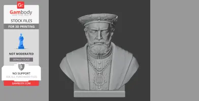 Charles V Bust - Historical Warrior STL