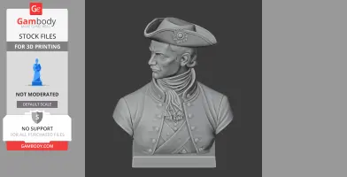 Charles XII of Sweden Bust - Historical Warrior STL